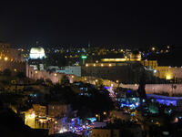 Nachtaufnahme Tempelberg Jerusalem